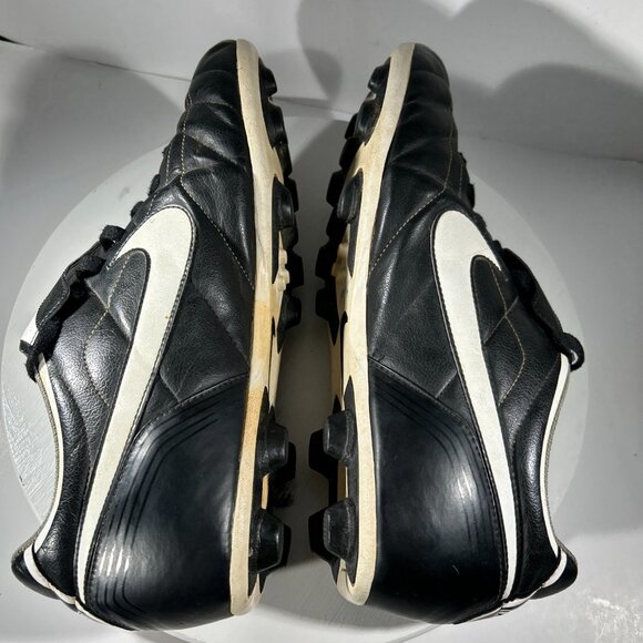 Nike Tiempo Natural VT Mens Leather Soccer Cleats Size 13 Outdoor Black Shoe VTG main image 6